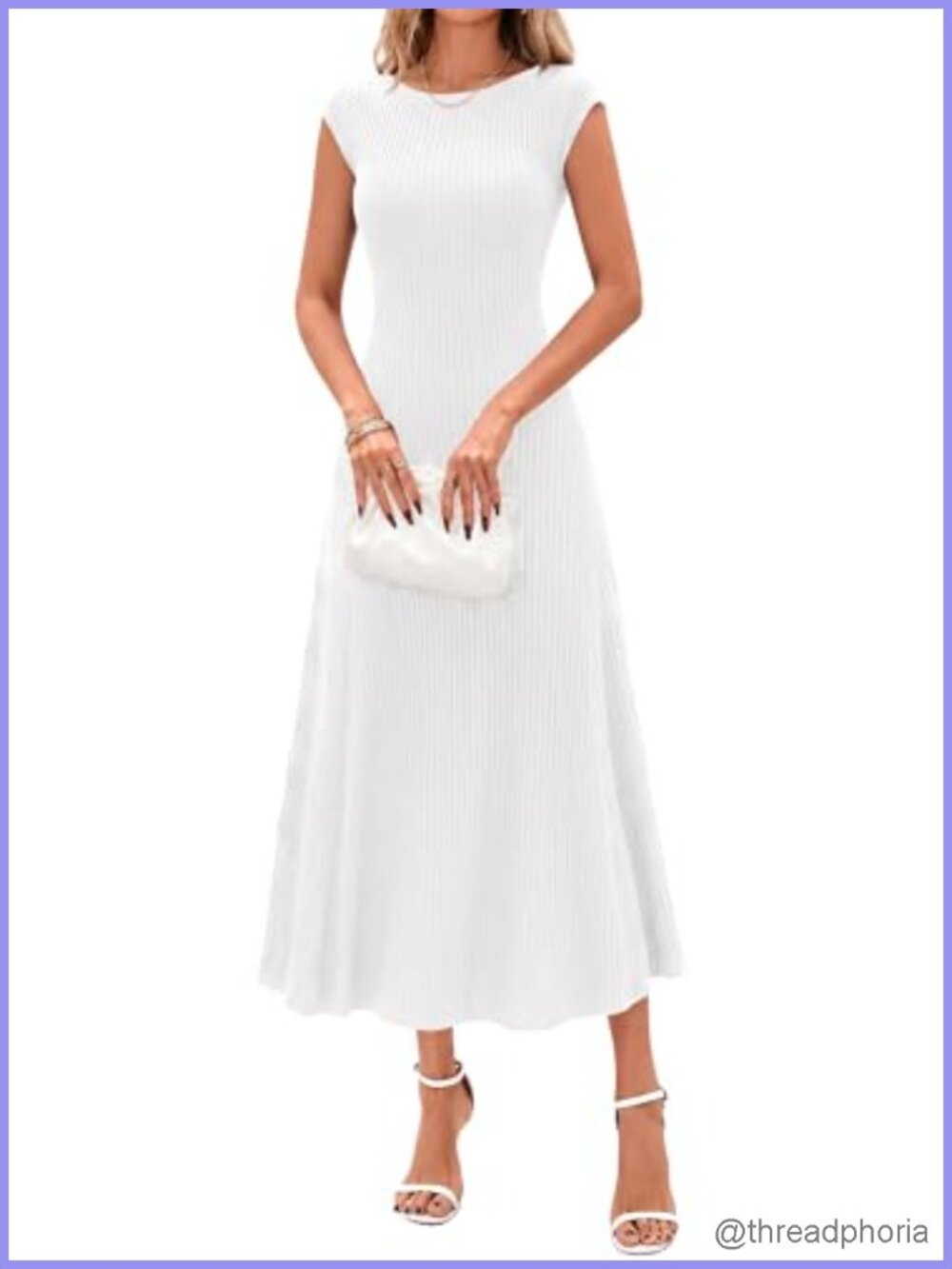 Womens Asymmetrical Neck Short Sleeve Pleated Knit Midi Dress Business Casual